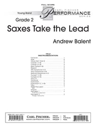 Saxes Take the Lead band score cover Thumbnail